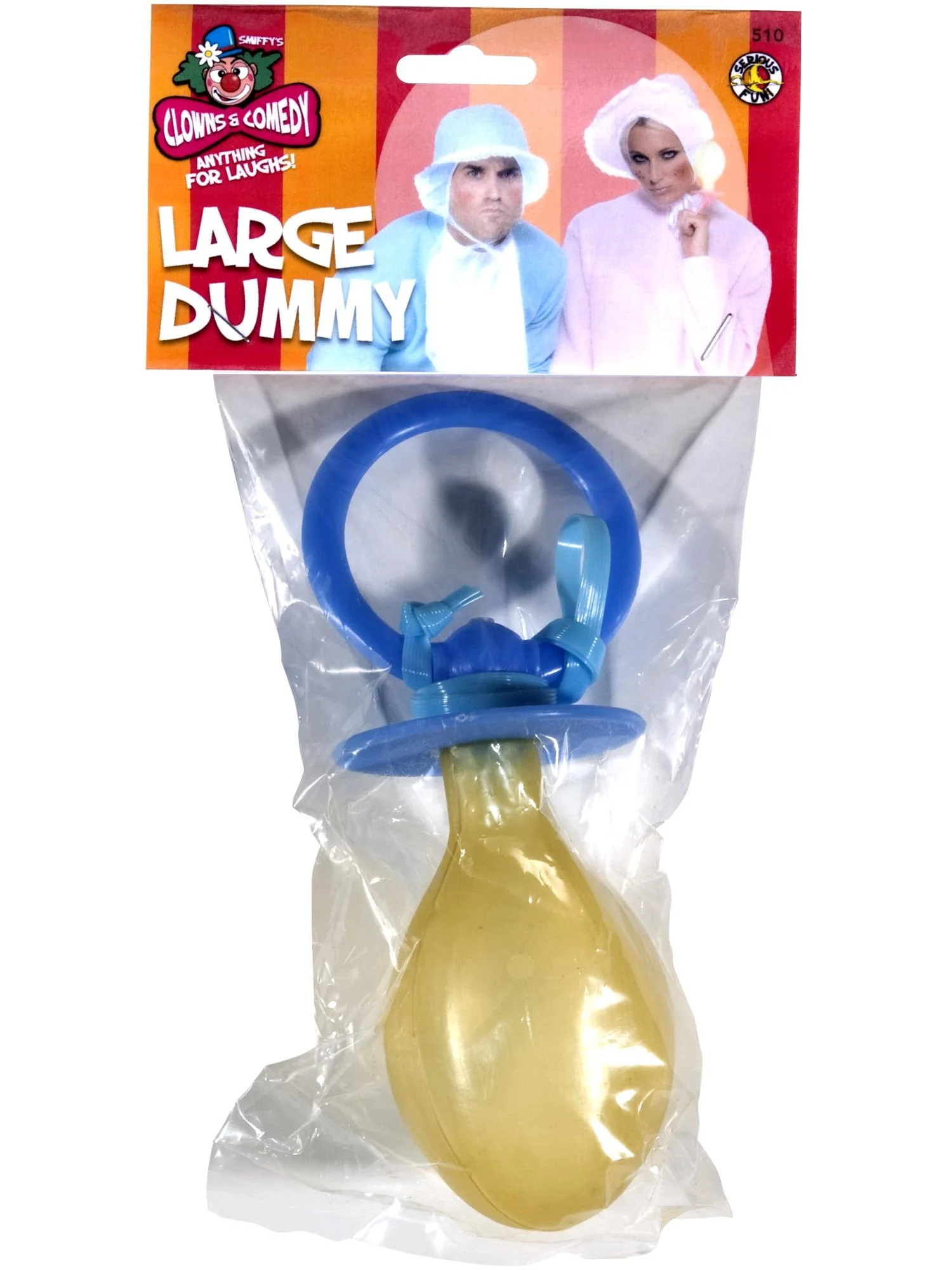 Large Dummy, Soother, Assorted Pink or Baby Blue, Wholesale