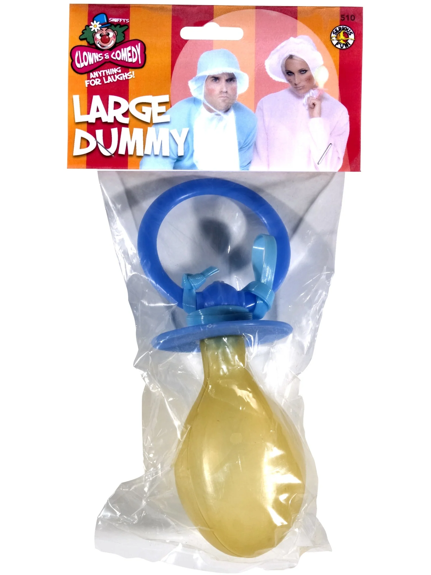 Large Dummy, Soother, Assorted Pink or Baby Blue, Wholesale - Image 2
