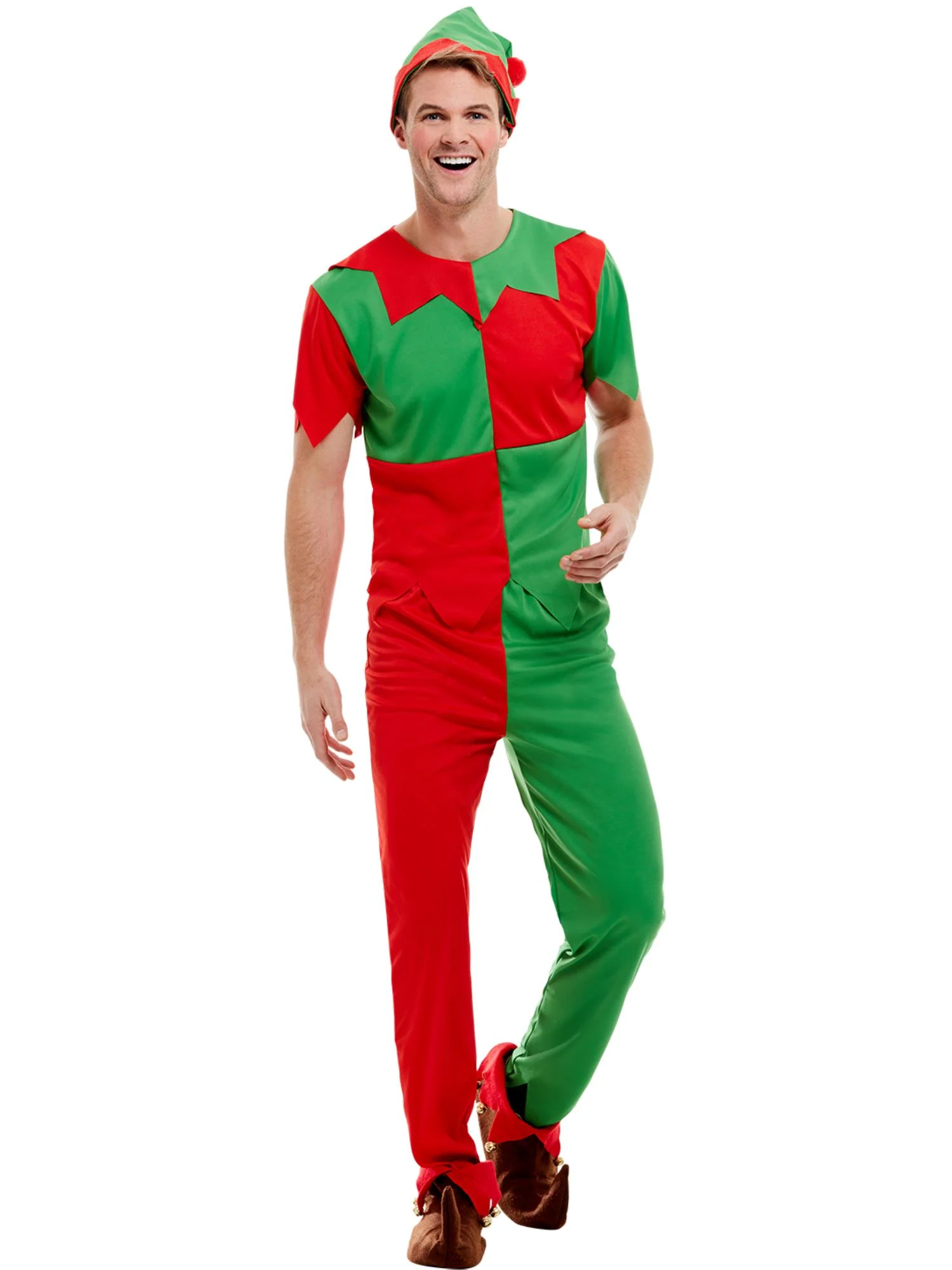 Elf Costume, Green & Red Wholesale - Image 2