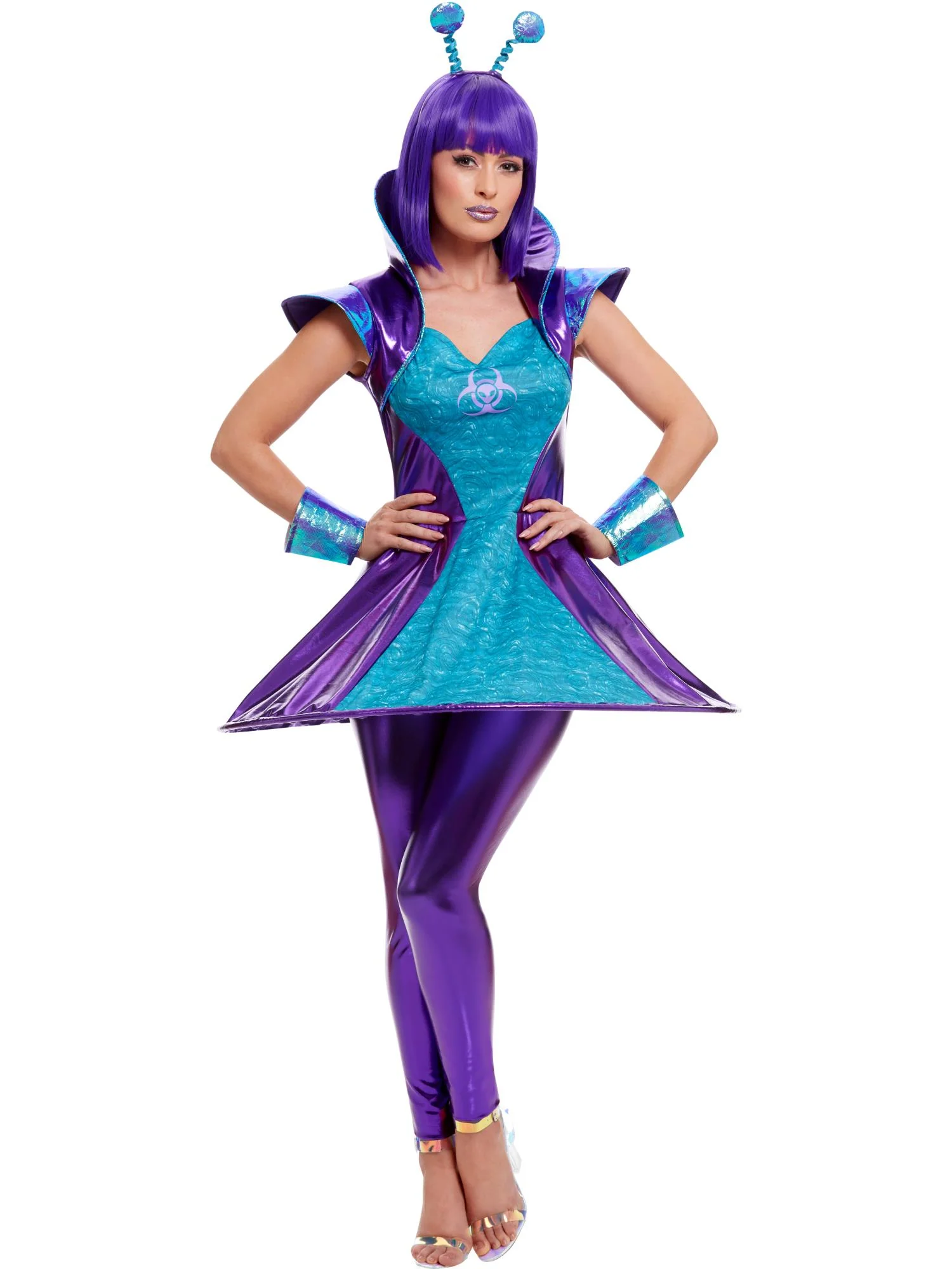 Alien Lady Costume, Multi-Coloured Wholesale