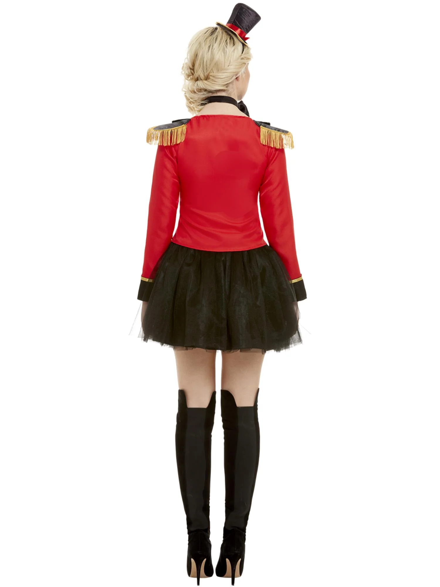 Deluxe Ringmaster Lady Costume, Red Wholesale - Image 3