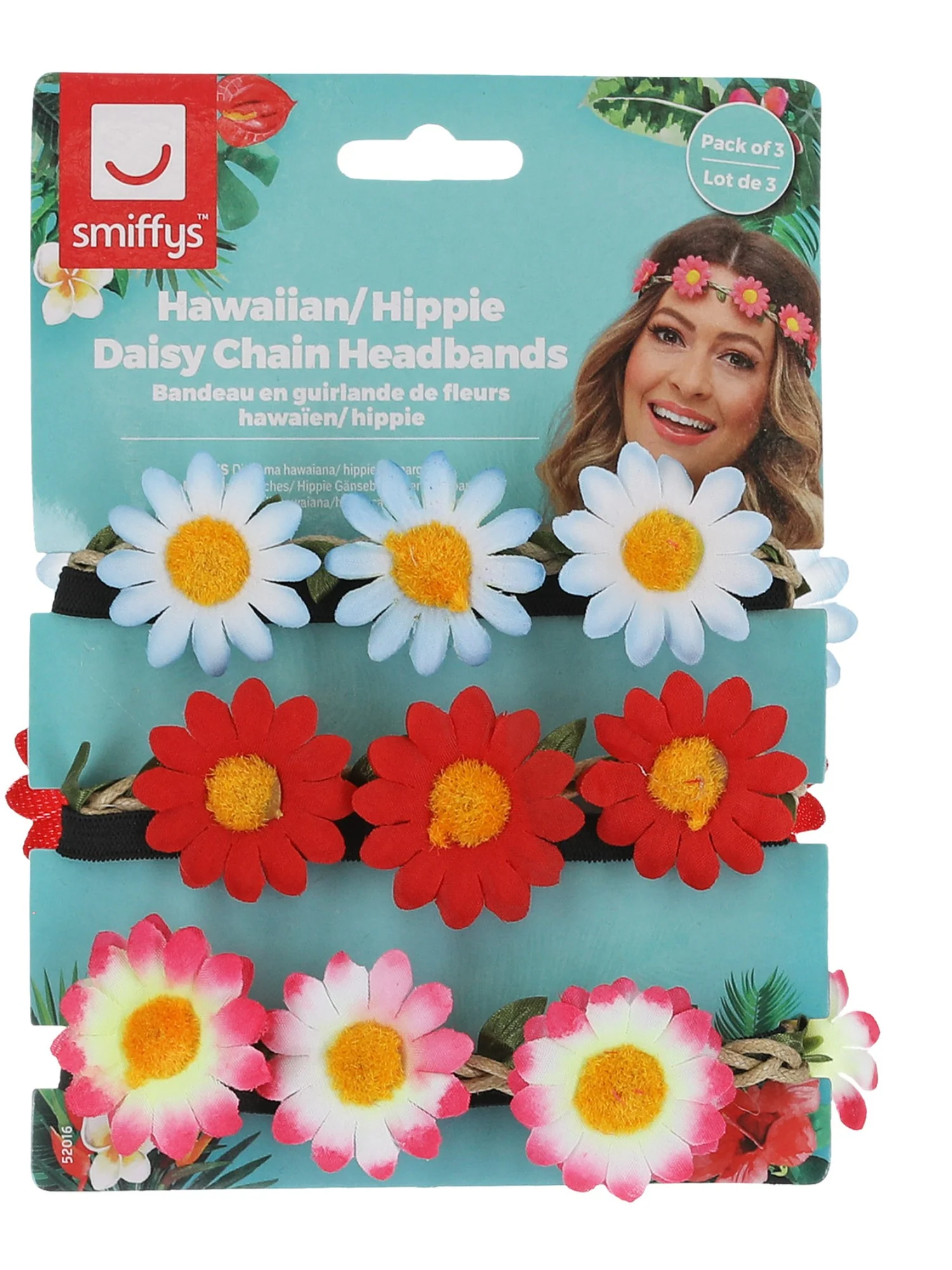 Hawaiian/Hippie Daisy Chain Headband, Assorted Wholesale - Image 4
