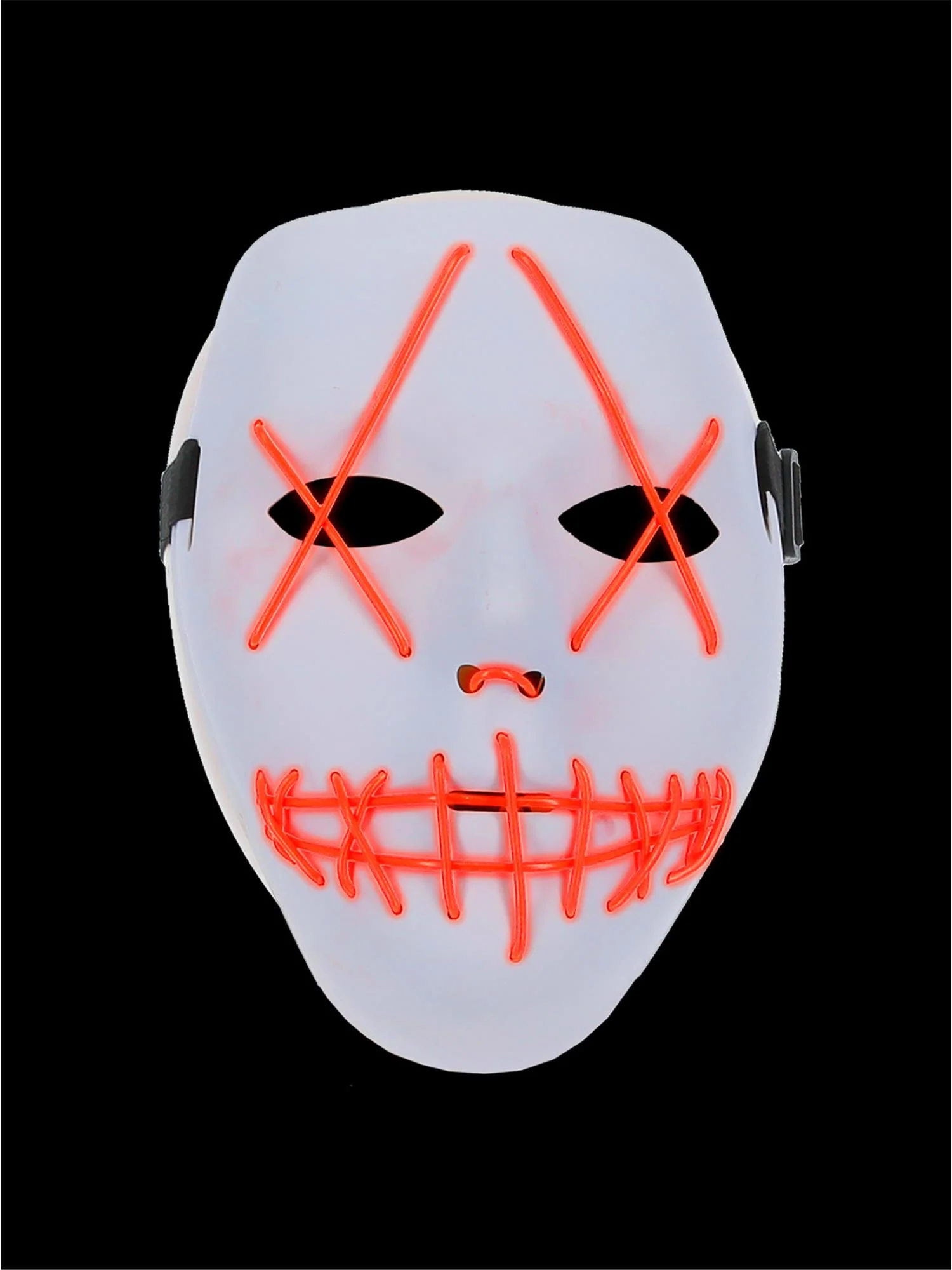 Stitch Face Mask, Neon Light Up, White Wholesale - Image 4