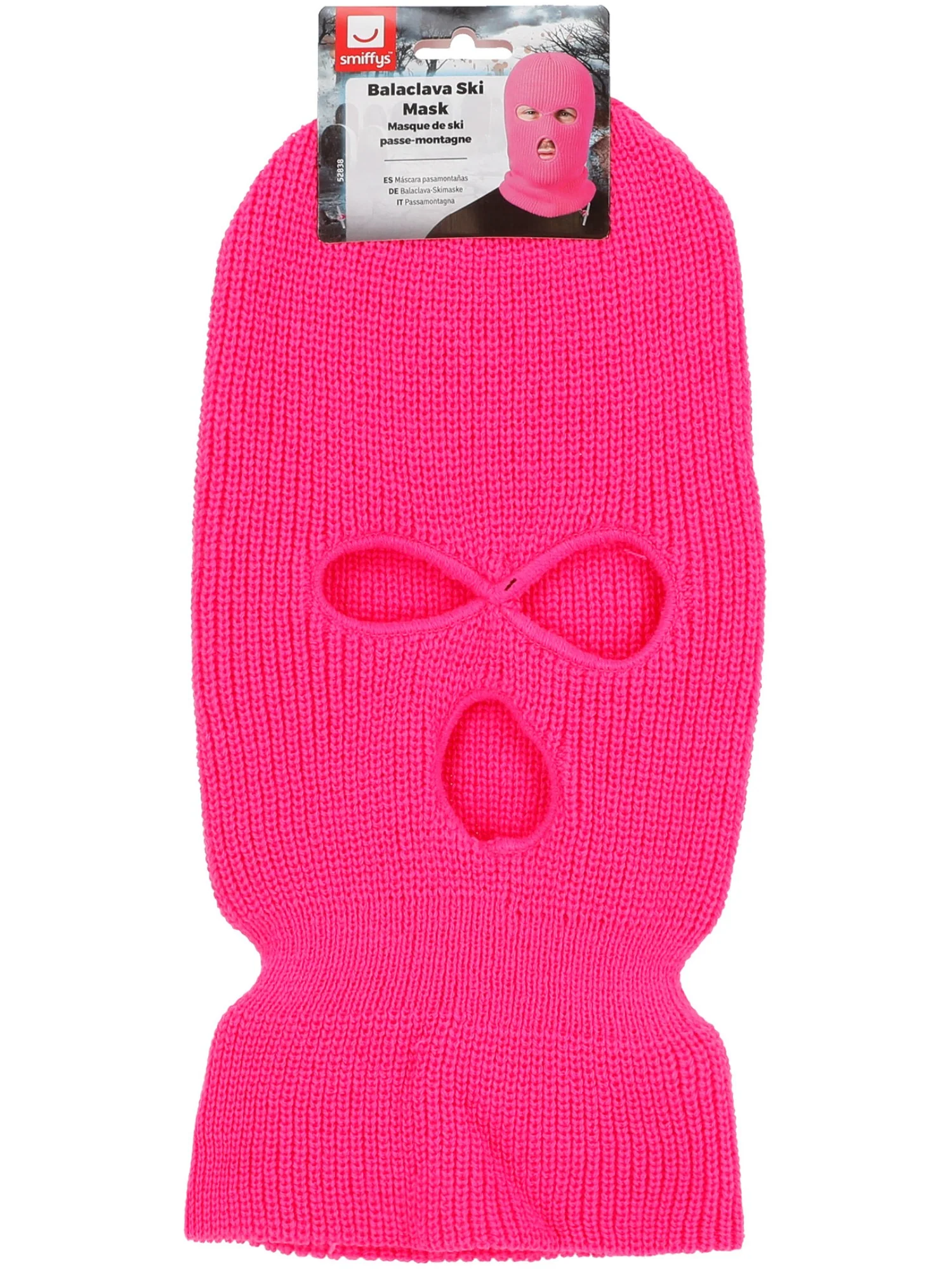 Balaclava Ski Mask, Neon Pink  Wholesale - Image 3