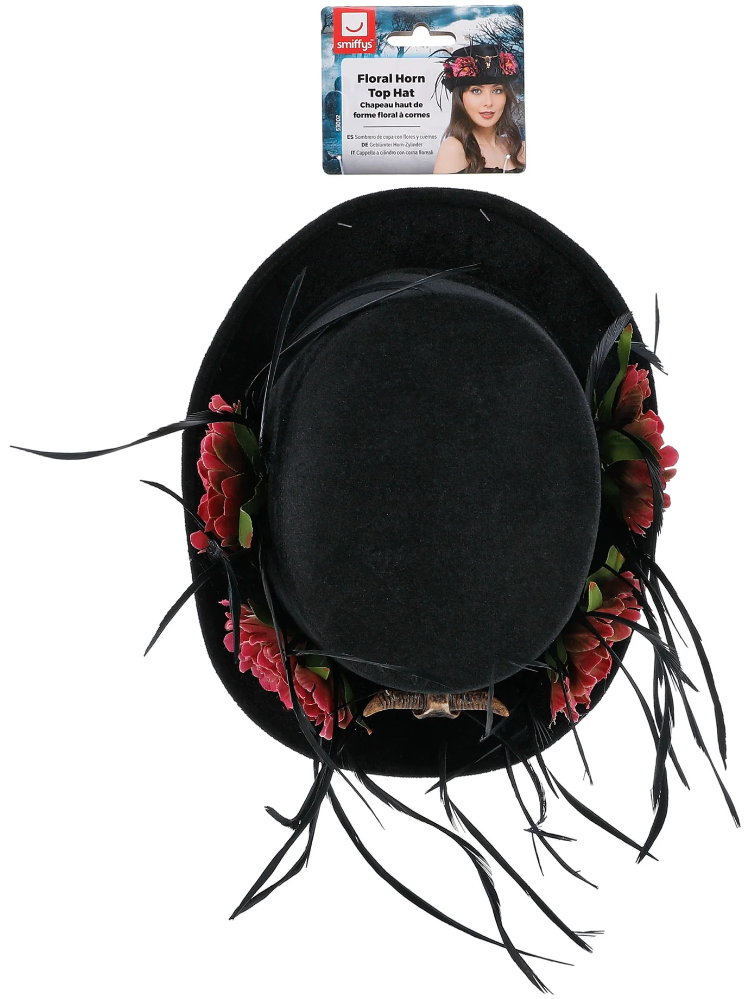 Floral Horn Top Hat Wholesale - Image 3