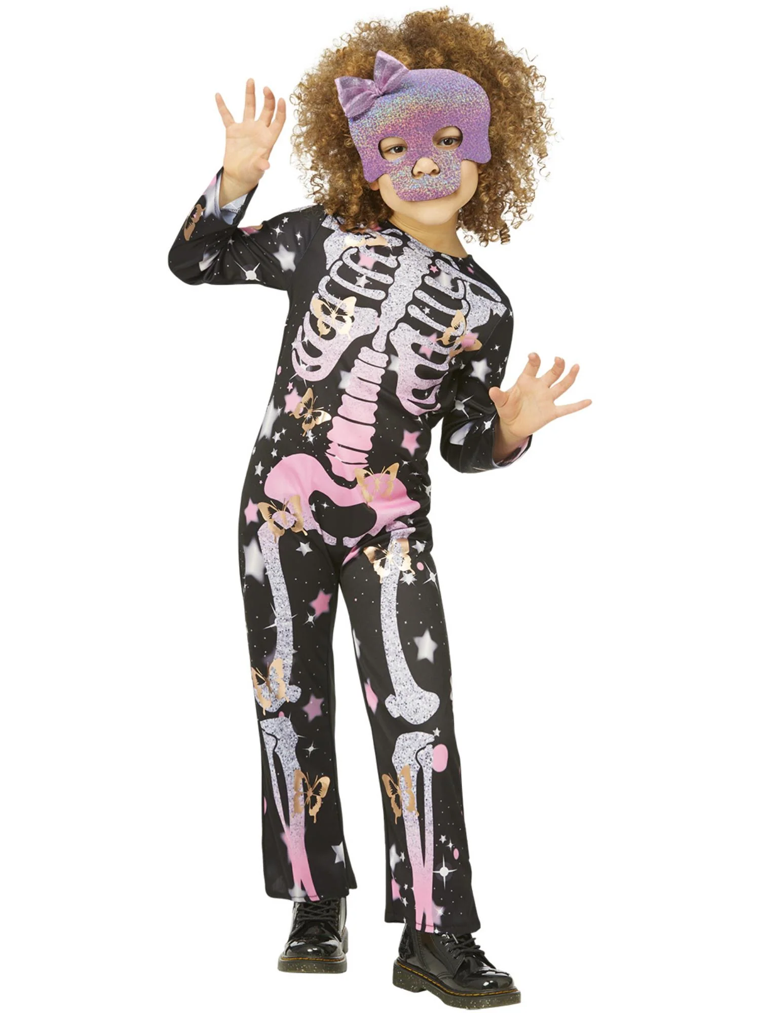 Skeleton Rose Gold Sparkle Costume  Wholesale - Image 2