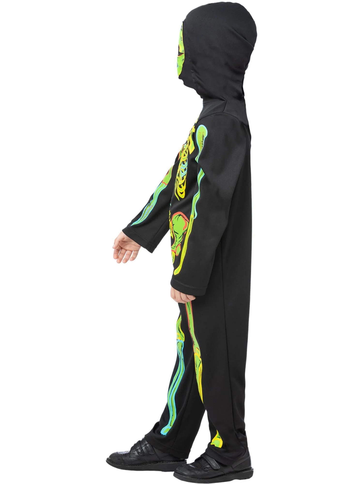 Neon Skeleton Glow in the Dark Costume Wholesale - Image 3
