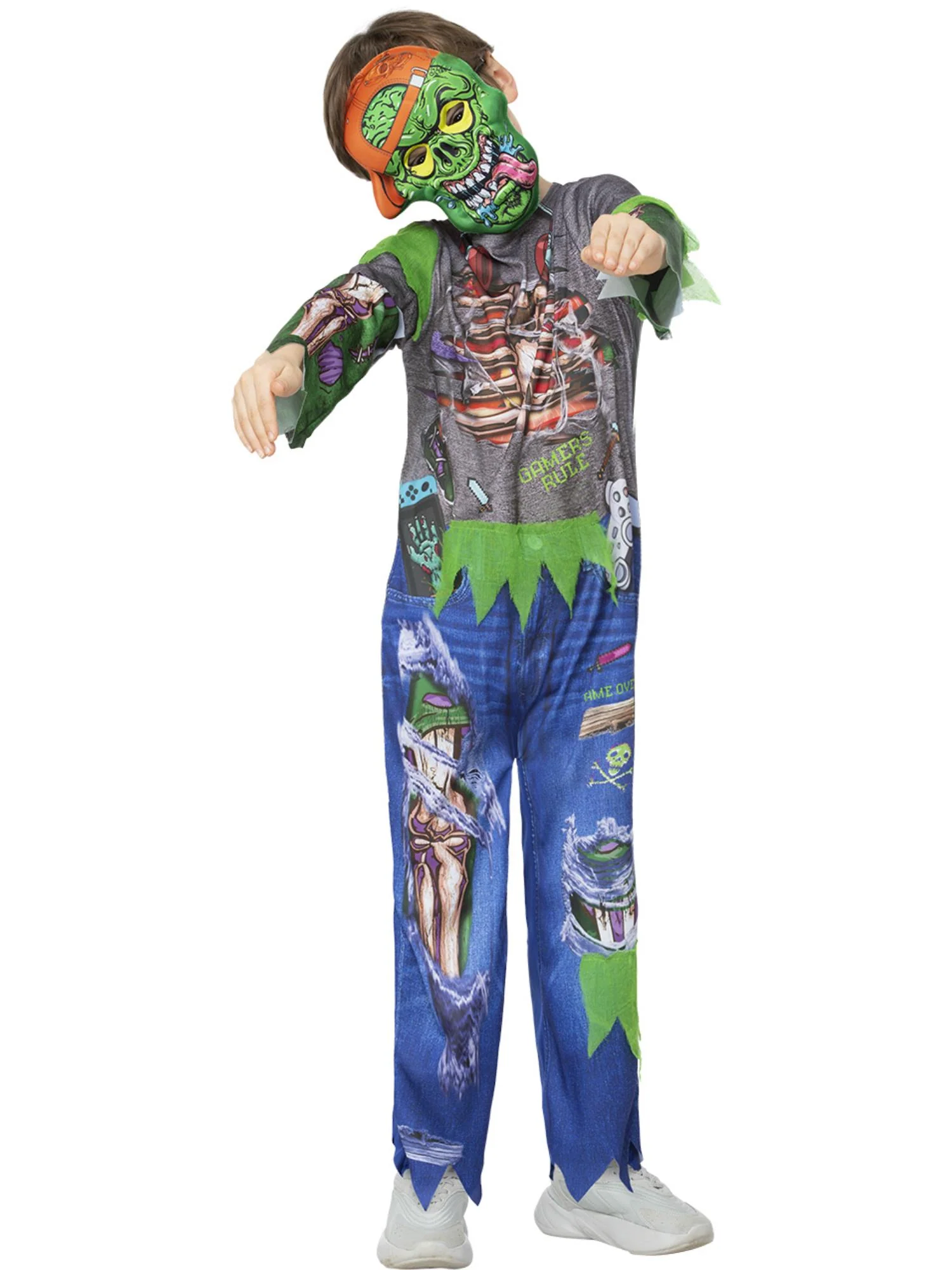 Zombie Gamer Costume  Wholesale - Image 4