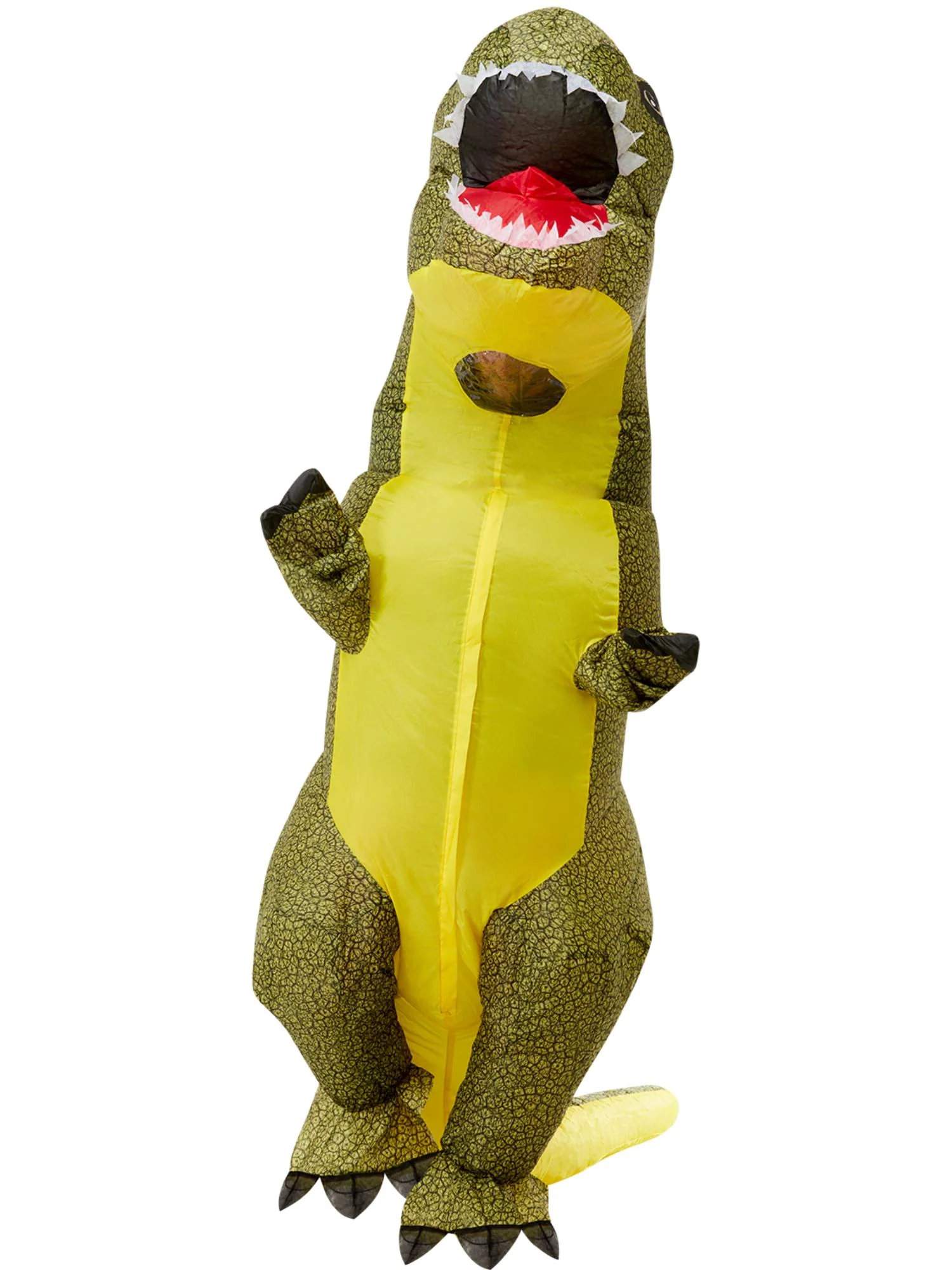 Inflatable T-Rex Dinosaur Costume, Green Wholesale - Image 2