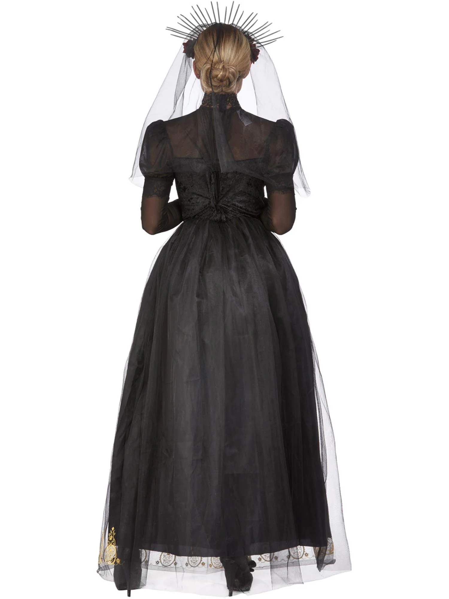 Deluxe DOTD Sacred Heart Bride Costume, Black  Wholesale - Image 3