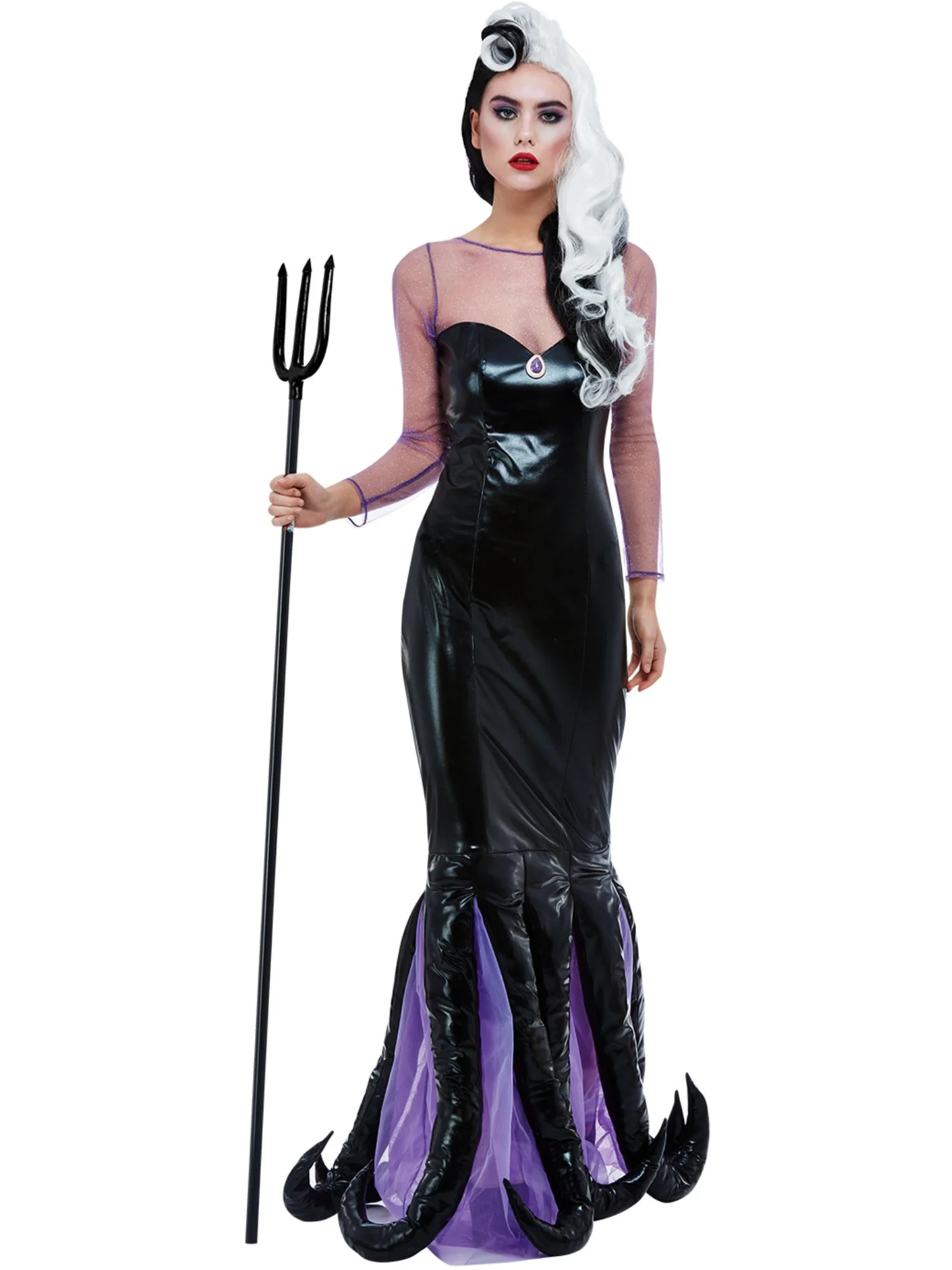 Evil Sea Witch Costume, Black  Wholesale - Image 4