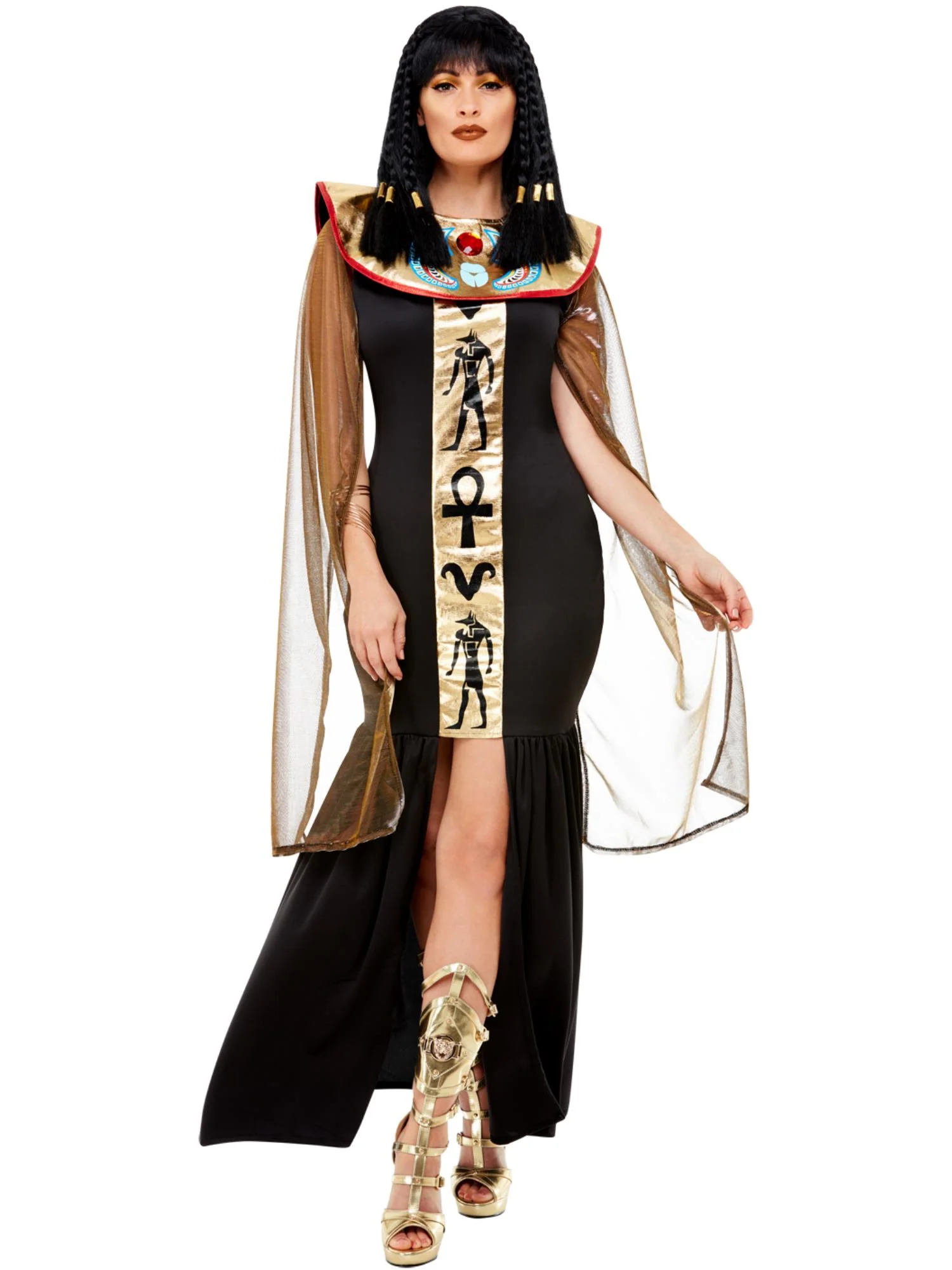 Egyptian Goddess Costume, Black Wholesale - Image 2