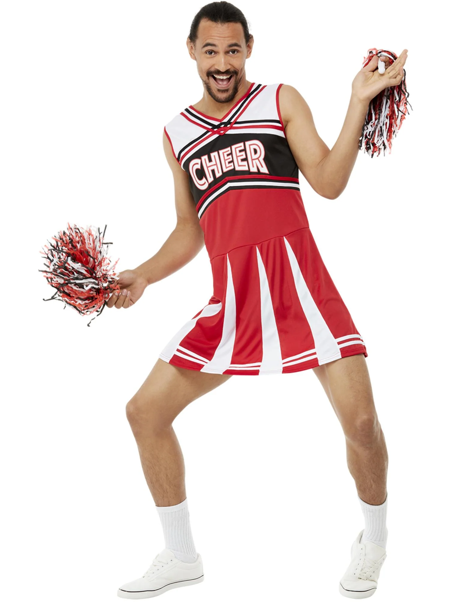 Give Me A...Cheerleader Costume, White & Red Wholesale