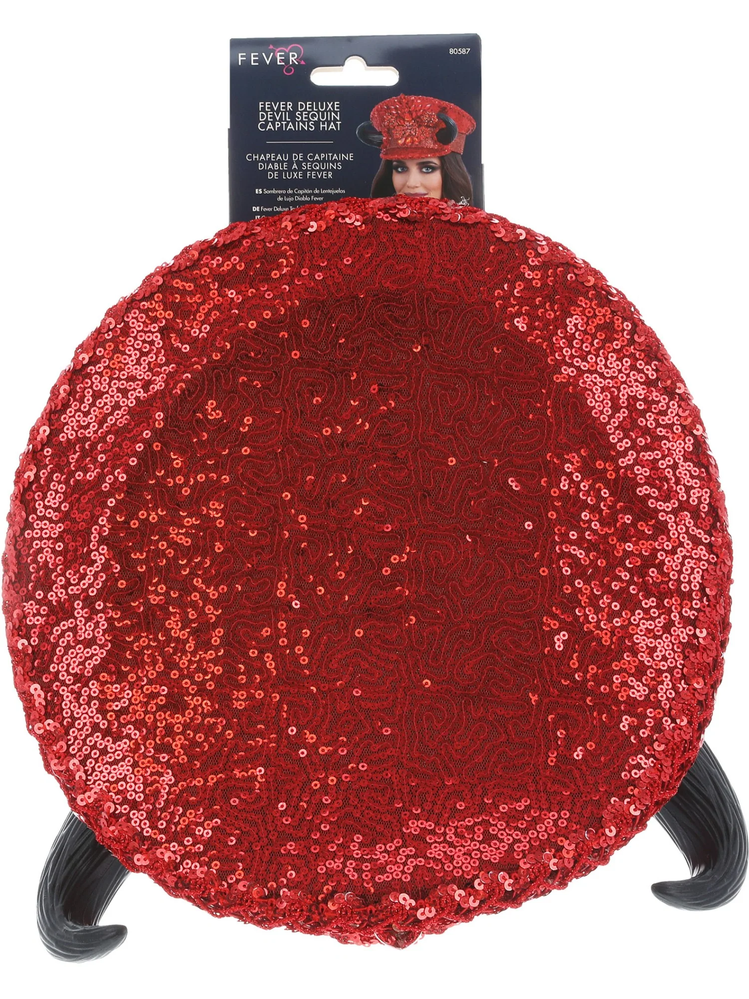 Fever Deluxe Devil Sequin Captains Hat  Wholesale - Image 3