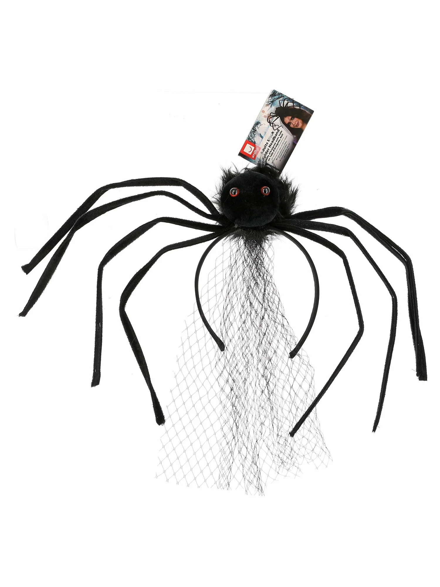 Adults Black Spider Headband Wholesale - Image 2