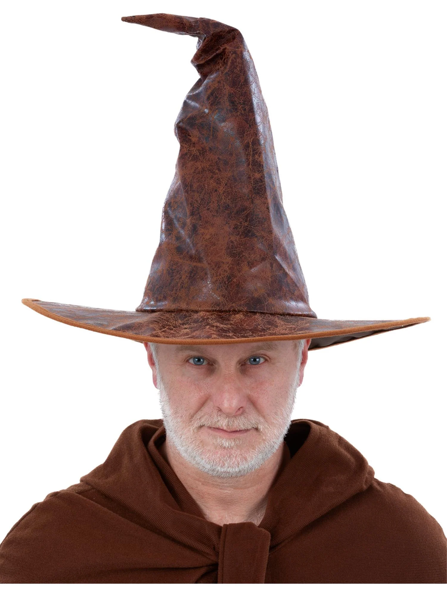 Distressed Mock Leather Wizard Hat  Wholesale - Image 2