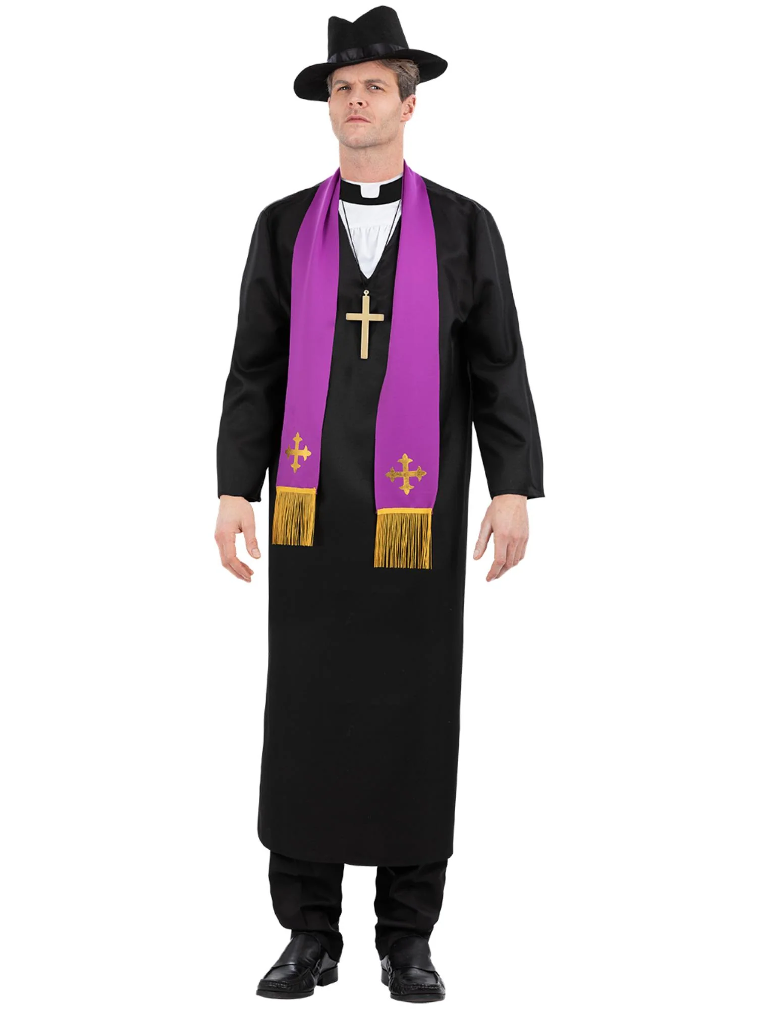The Exorcist, Father Merrin Priest Costume, Robe Wholesale - Image 4