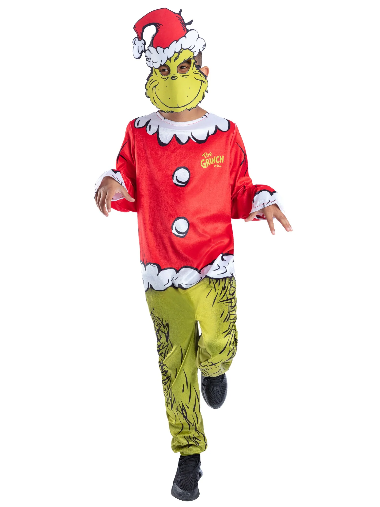 Dr Seuss The Grinch Santa Costume  Wholesale - Image 4