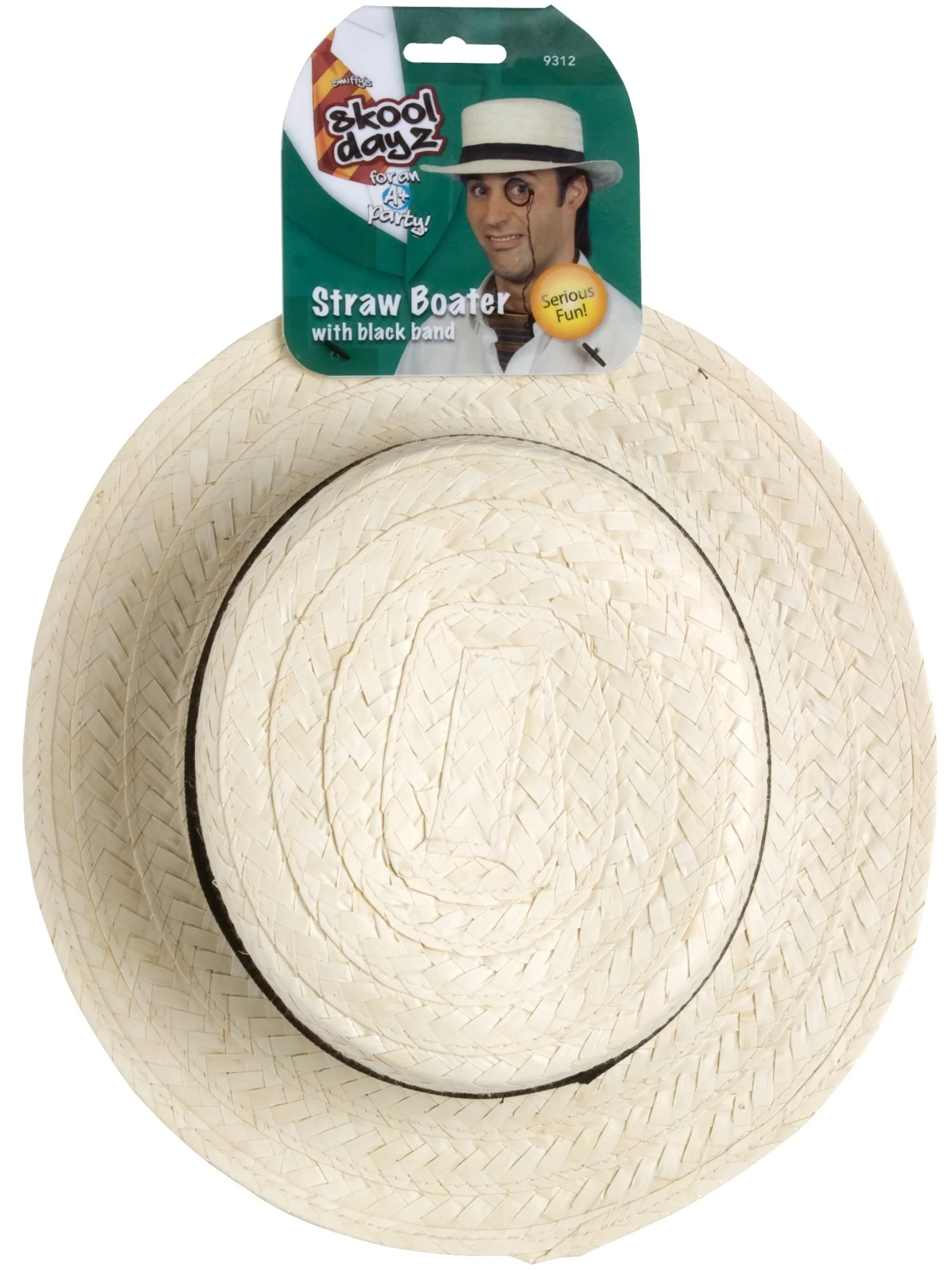 Straw Boater Hat, Cream Wholesale - Image 2