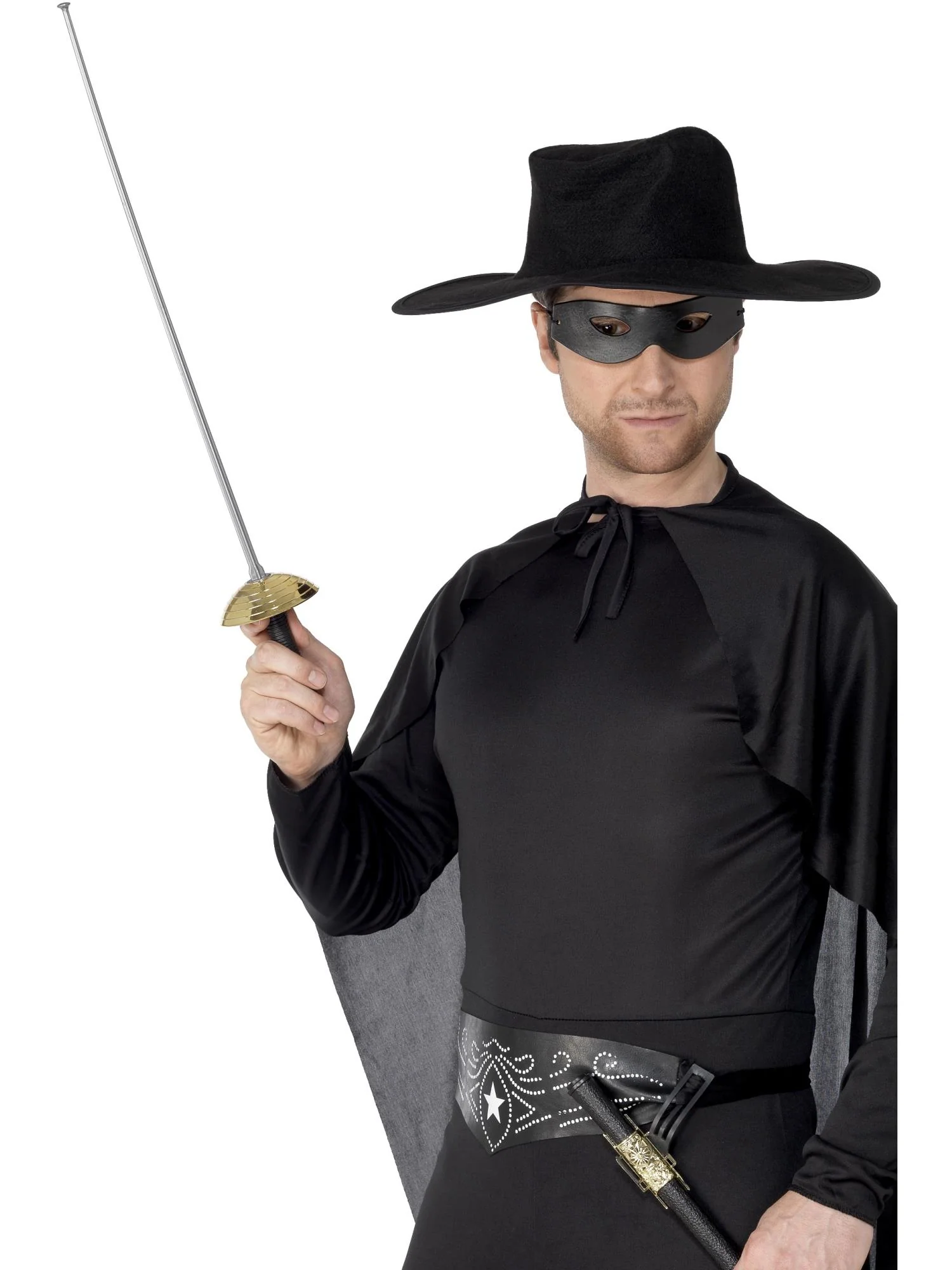Rapier Sword and Eye Mask, Green & Black Wholesale