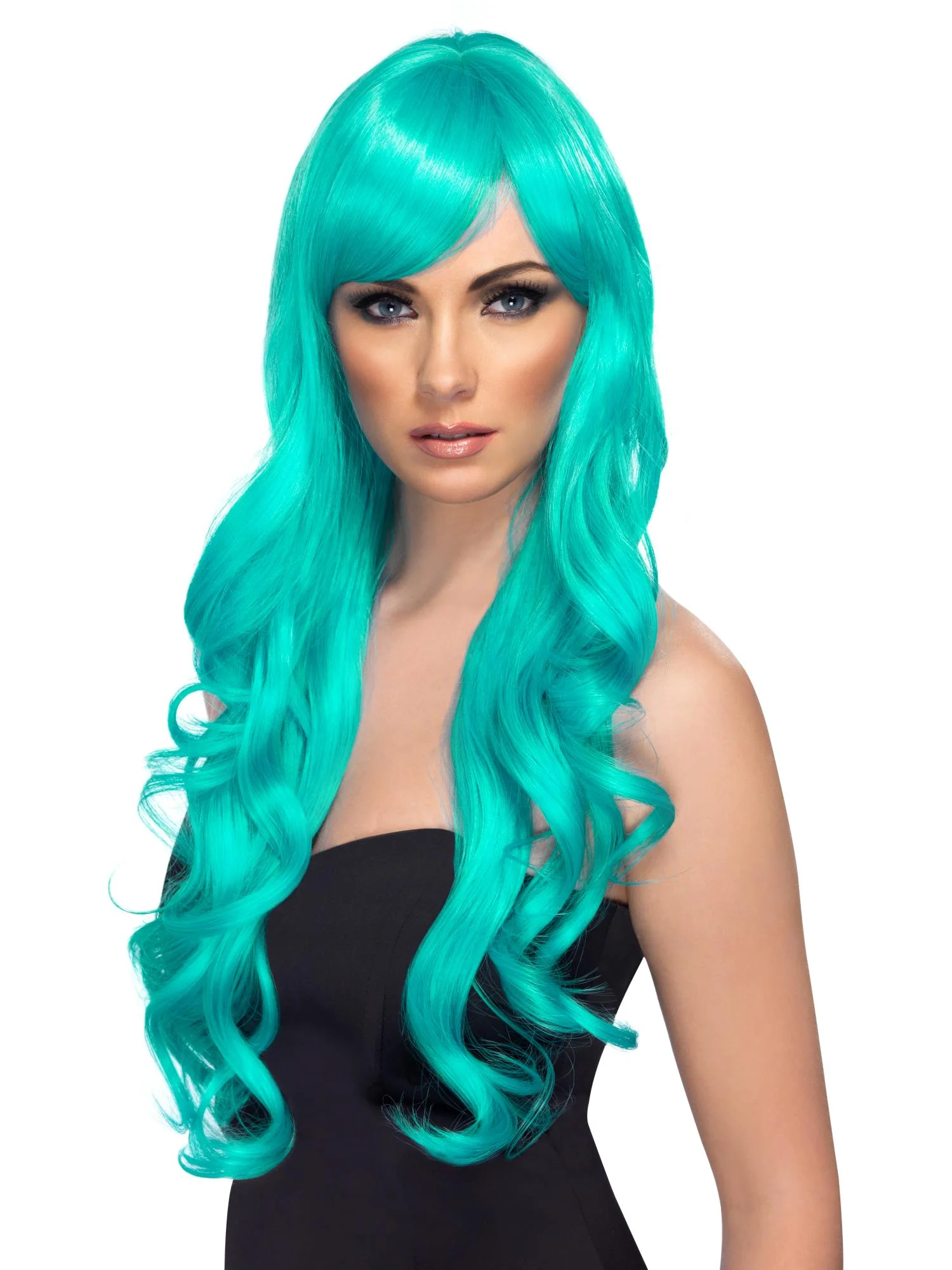 Desire Long Curly Wig with Fringe Wholesale - Image 2