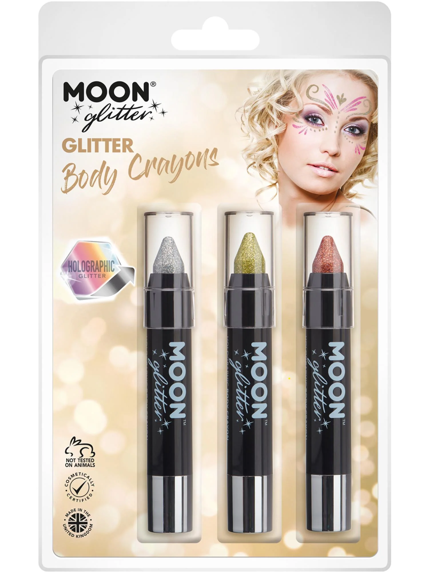 Moon Glitter Holographic Body Crayons,  Wholesale
