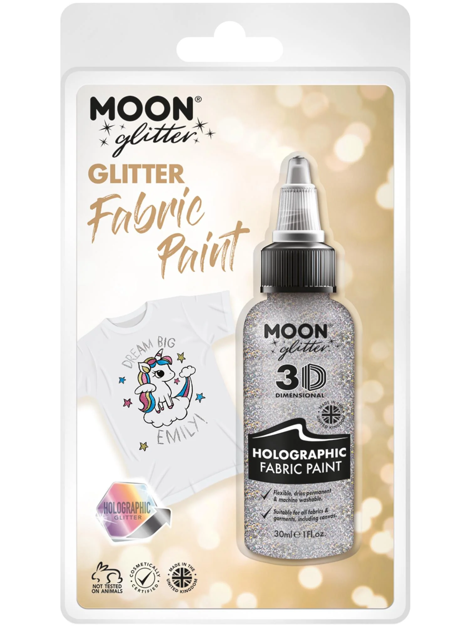 Moon Glitter Holographic Glitter Fabric Paint  Wholesale