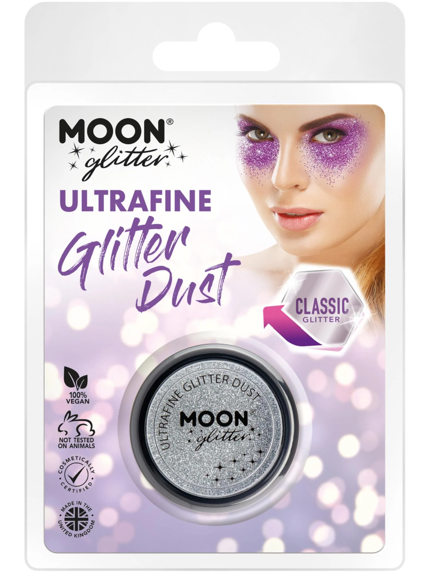 Moon Glitter Classic Ultrafine Glitter Dust,Silver  Wholesale