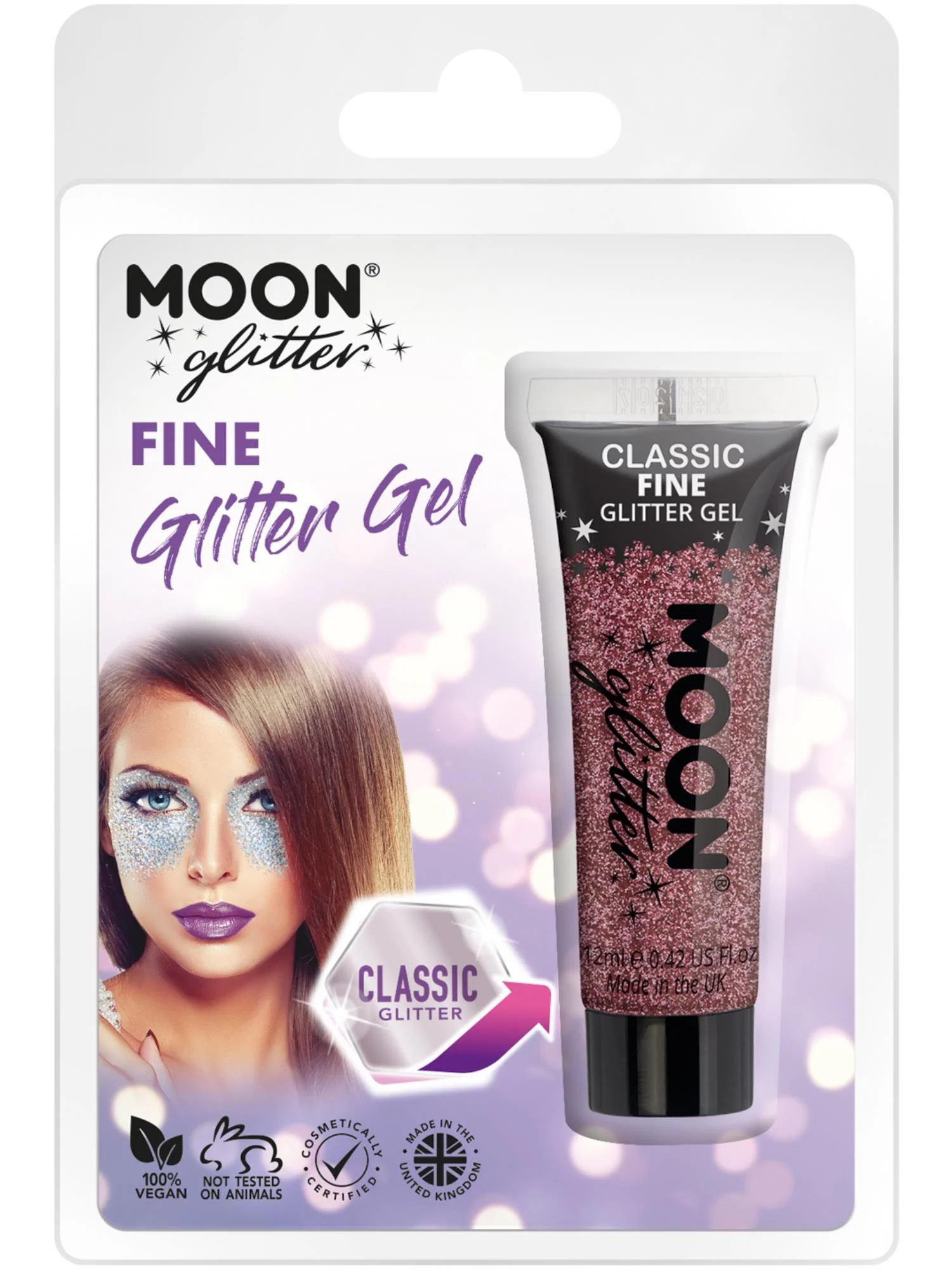 Moon Glitter Classic Fine Glitter Gel, Pink  Wholesale