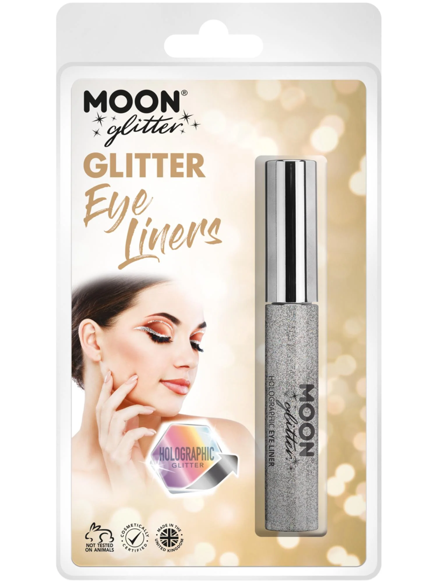 Moon Glitter Holographic Glitter Eye Liner, Silver  Wholesale