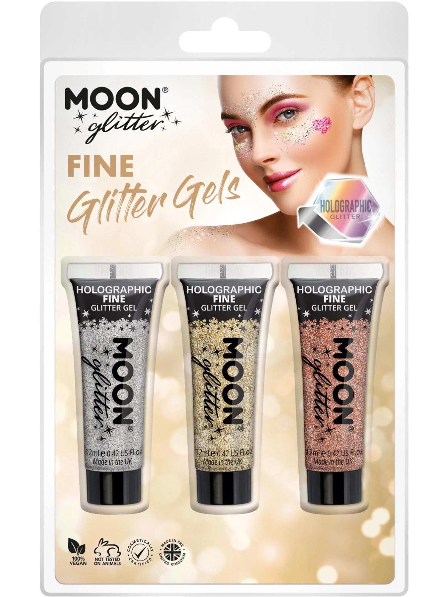 Moon Glitter Holographic Fine Glitter Gel,   Wholesale