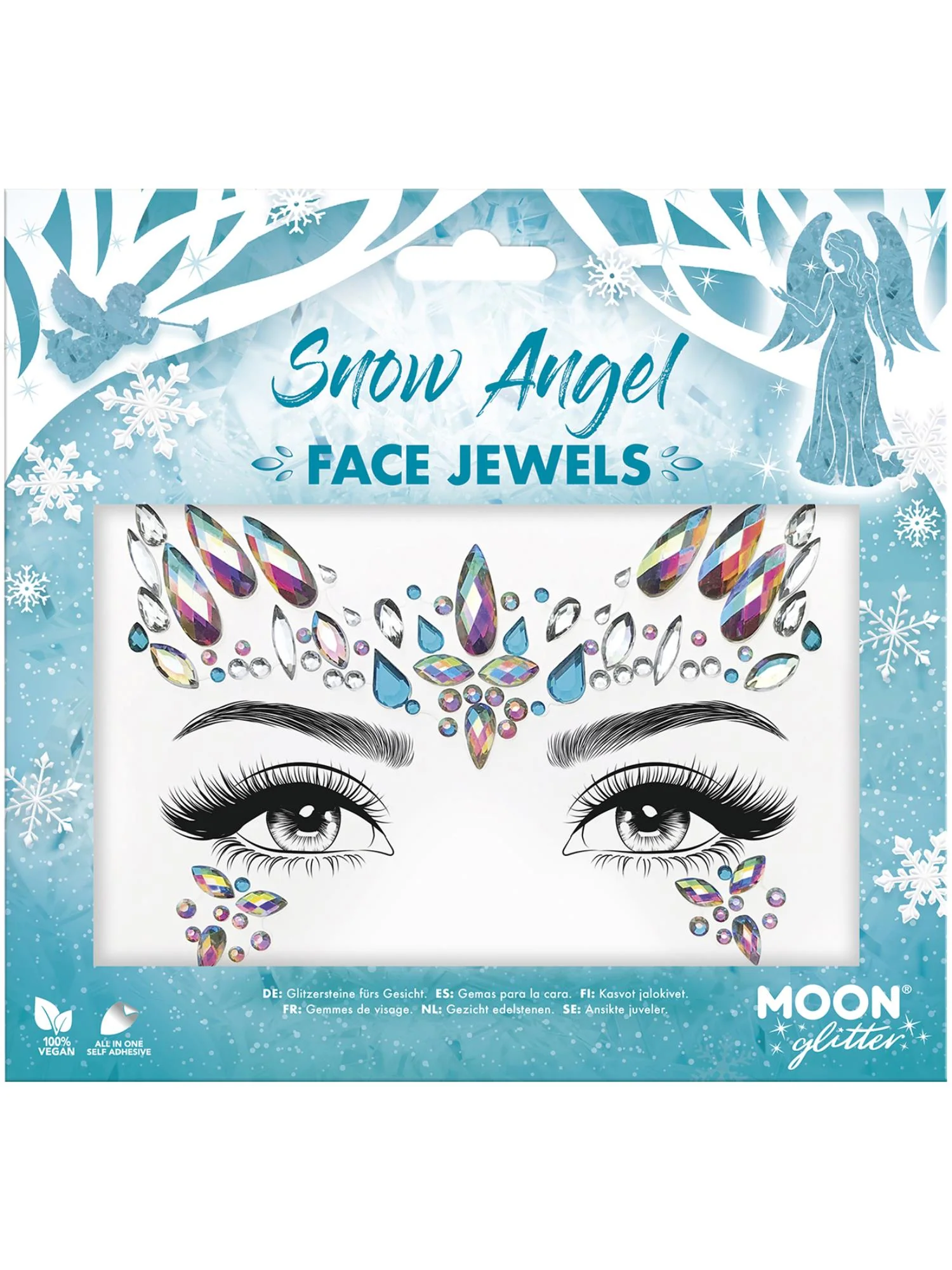 Moon Glitter Face Jewels, Snow Angel  Wholesale
