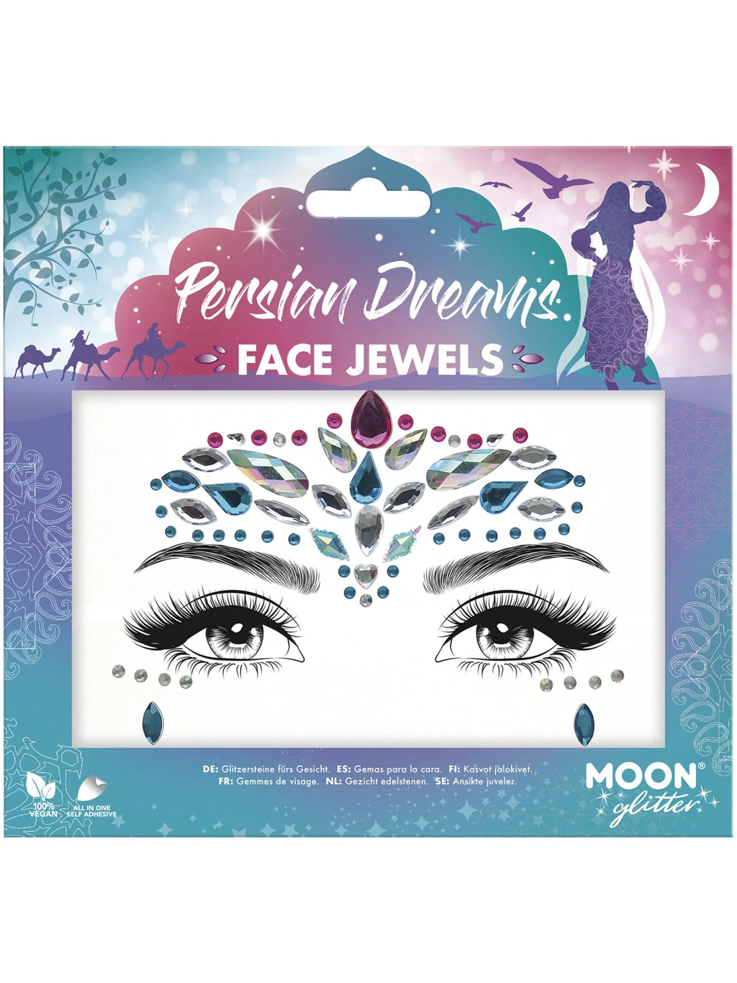 Moon Glitter Face Jewels, Persian Dreams  Wholesale