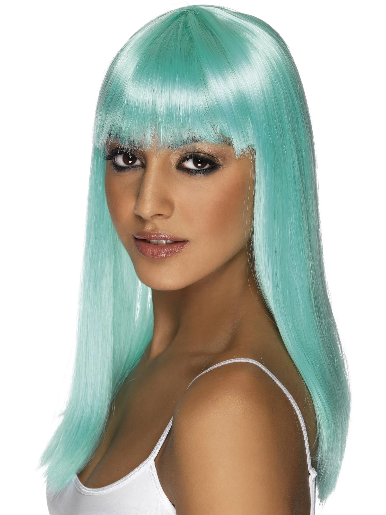 Glamourama Long and Straight Wig with Fringe Wholesale - Image 6