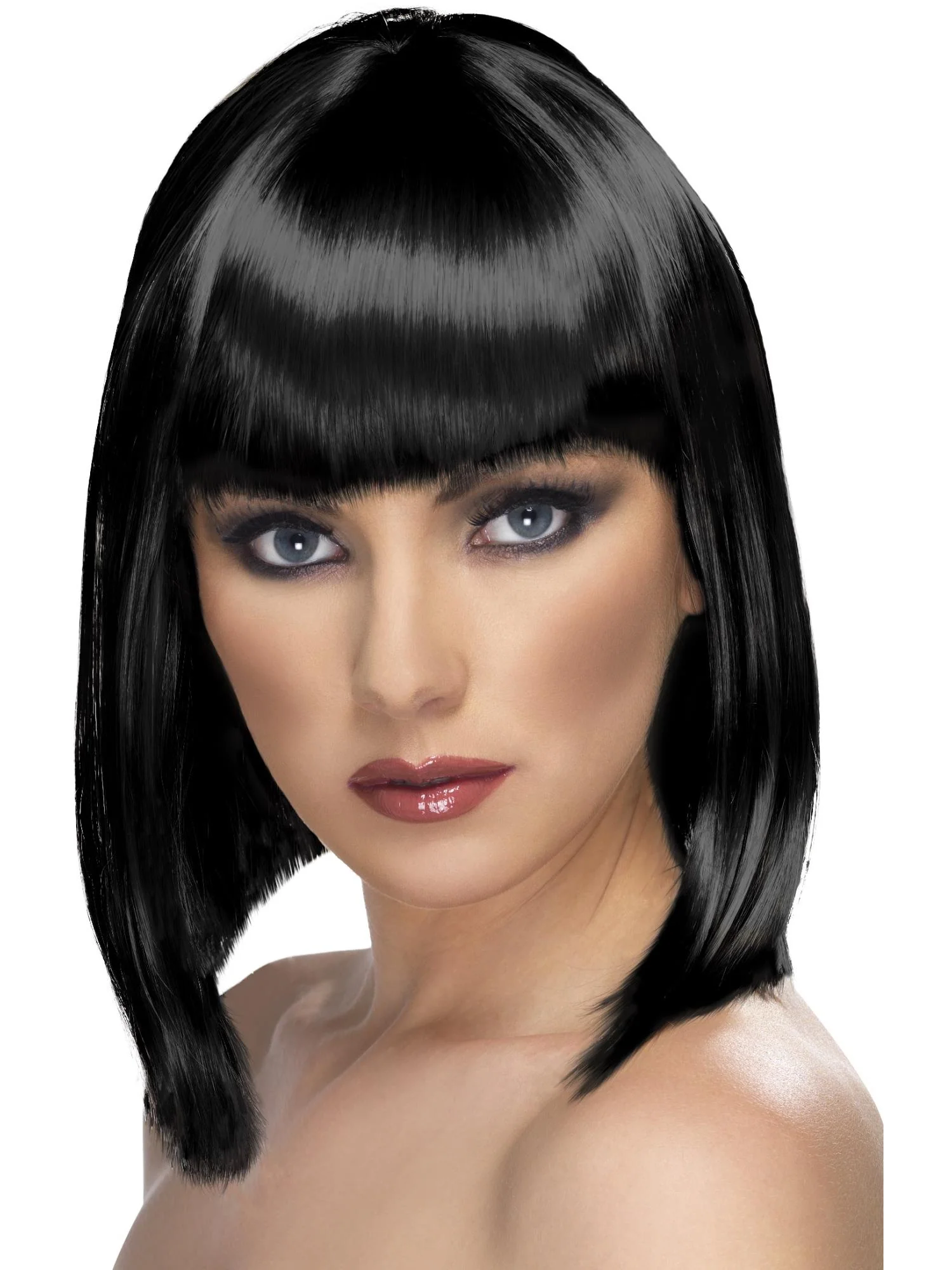Glam Short Blunt Wig with Fringe  Wholesale - Image 2