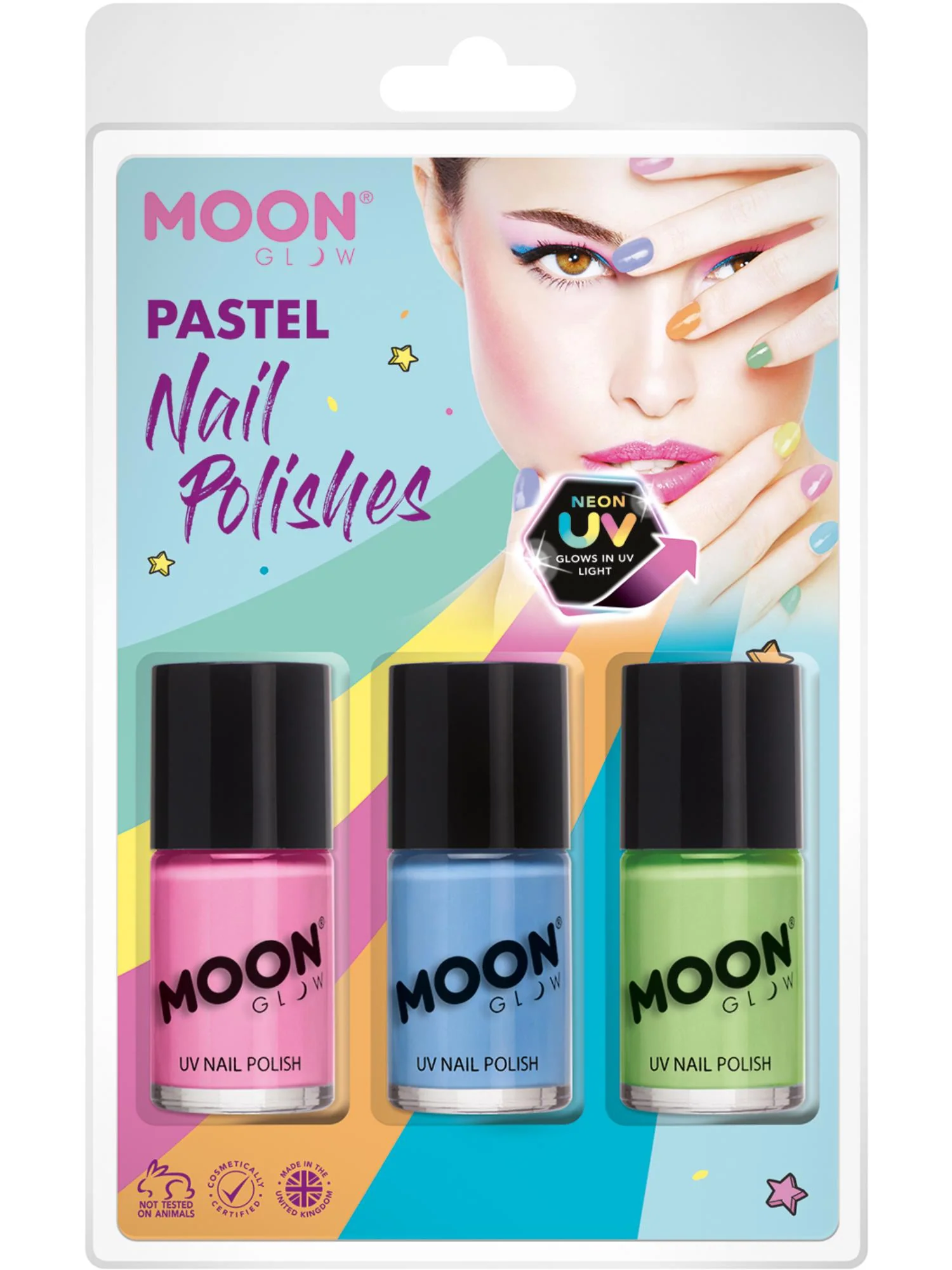 Moon Glow Pastel Neon UV Nail Polish,   Wholesale