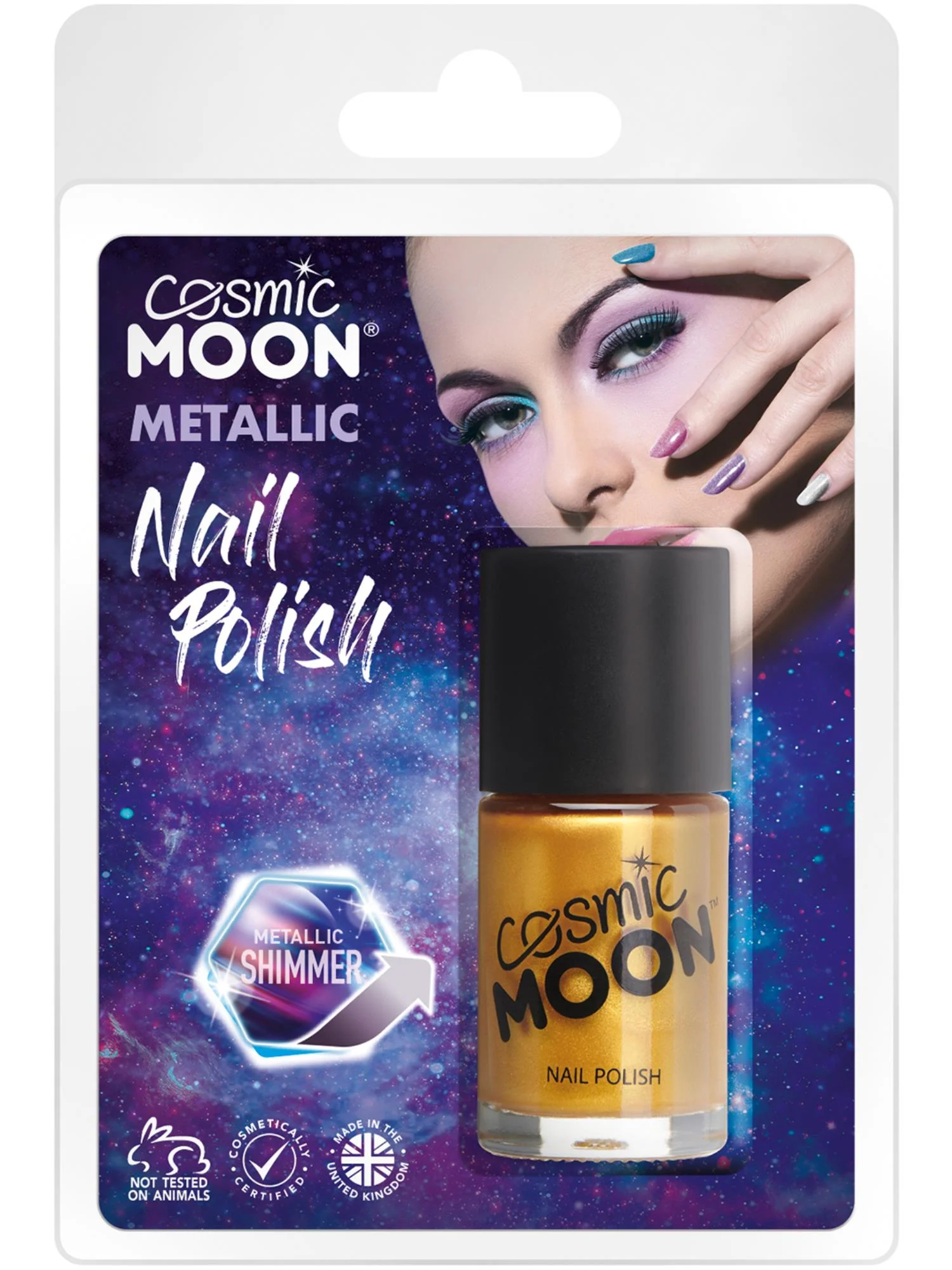 Cosmic Moon Metallic Nail Polish, Gold Wholesale