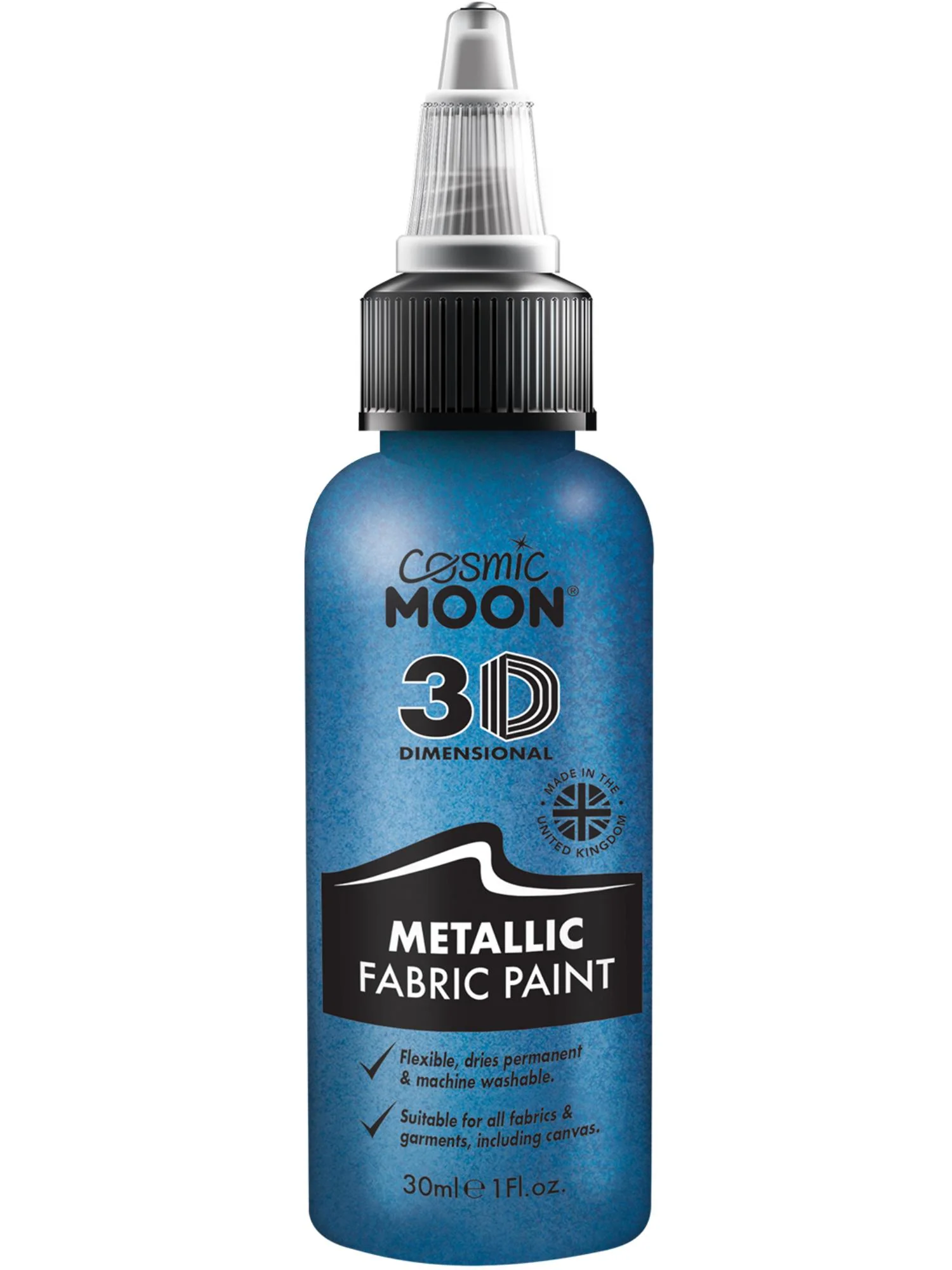 Cosmic Moon Metallic Fabric Paint, Blue Wholesale