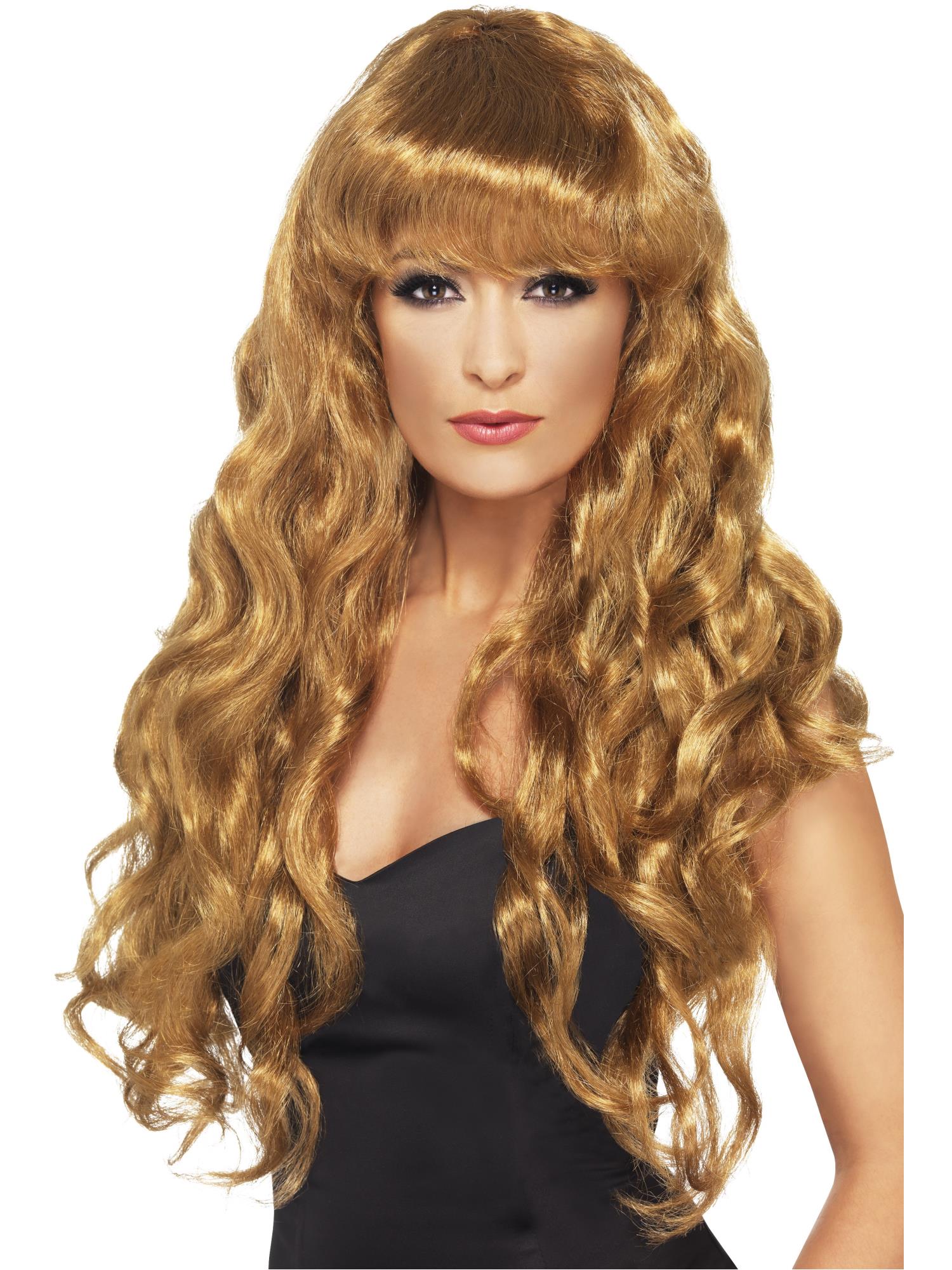 Siren Long Curly Wig with Fringe Wholesale - Image 5