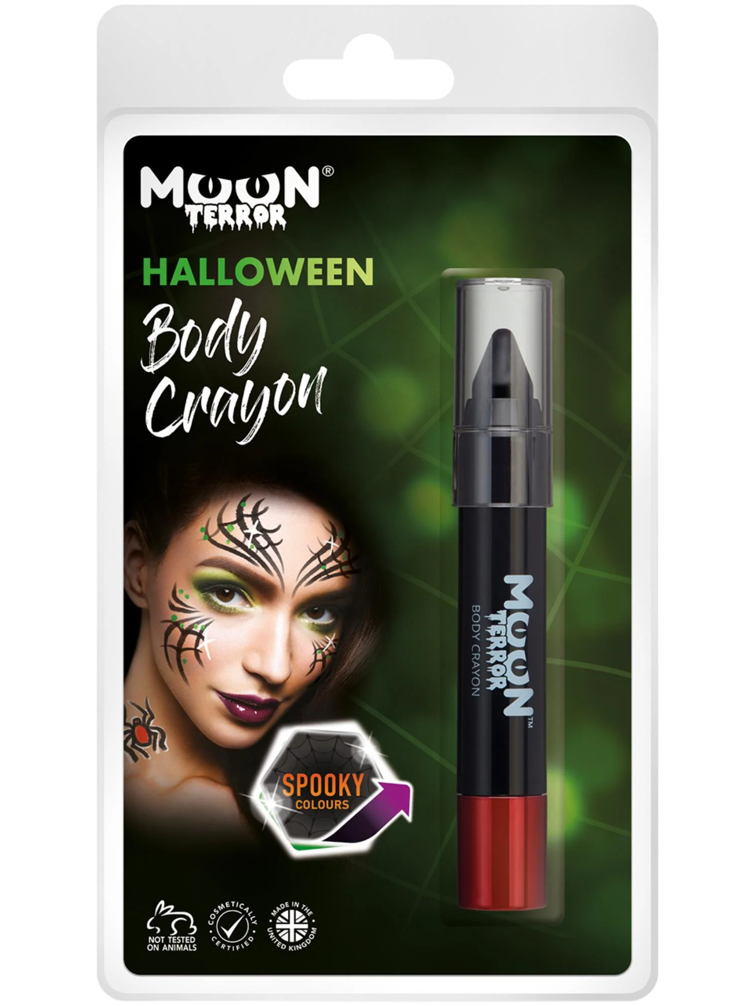 Moon Terror Halloween Body Crayons, Black  Wholesale