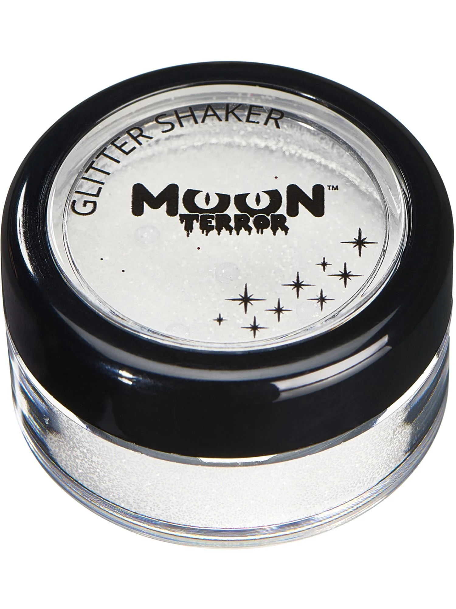 Moon Terror Halloween Glitter Shakers, White Wholesale