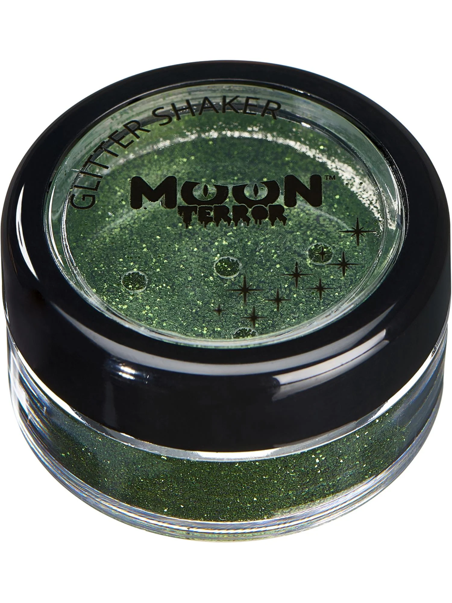 Moon Terror Halloween Glitter Shakers, Green Wholesale